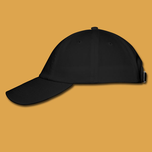 Unisex Black Cap Left