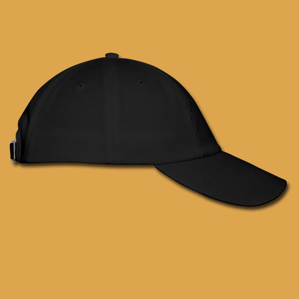 Unisex Black Cap Right
